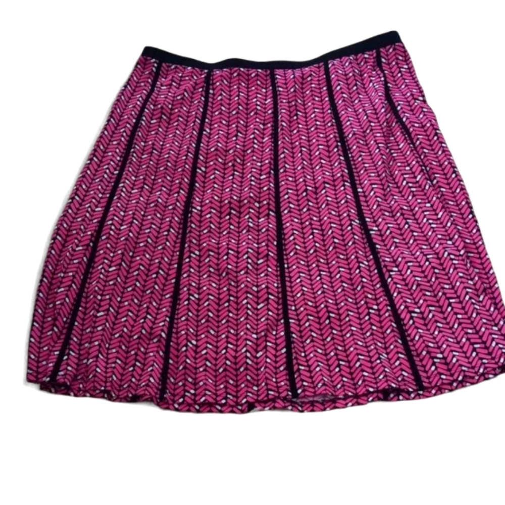 NY Collection black, Pink Geometric Women's Skirt SZ XL ❤️